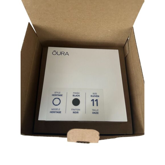 OURA RING Gen3 Heritage Black Ring Size 11 NEW NIB - Picture 3 of 4